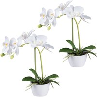 Creativ green Kunstorchidee "Orchidee Phalaenopsis", im Design-Topf von Creativ Green