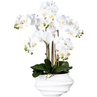 Creativ green Kunstorchidee "Phalaenopsis" in Design-Kunststoffvase von Creativ Green