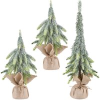 Creativ green Winterliche Kunstpflanze "Fichtenbäumchen" mit Jutesack von Creativ Green
