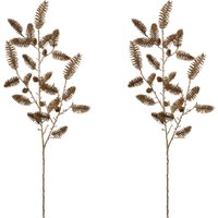 Creativ green Winterliche Kunstpflanze "Weihnachtsdeko", Zweig mit zahlreichen Tannenspitzen, champagner, 2er-Set Creativ green Winterliche Kunstpflanze "Weihnachtsdeko", Zweig mit zahlreichen Tannenspitzen, champagner, 2er-Set von Creativ Green