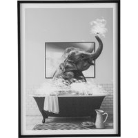 Creativ home Bild mit Rahmen "Leinwandbild Elefant in Badewanne", (1 St.), mit Rahmen von Creativ Home