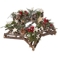 Creativ home Teelichthalter "Adventsgesteck mit Teelichthalter" von Creativ Home