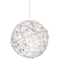 Creativ light Dekokugel "Metalldraht-Kugel mit LED-Beleuchtung", dekoriert mit kleinen Sternen, mit Timerfunktion von Creativ Light