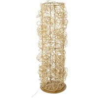 Creativ light Dekoobjekt "Metalldraht-Tower", Zylinder aus Draht, batteriebetrieben, mit Timerfunktion von Creativ Light