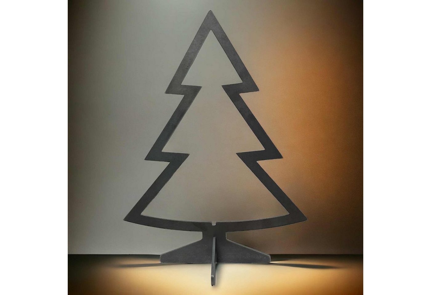 Creativ Metall Künstlicher Weihnachtsbaum, Innen u. Außen Stahl 4mm 30x40cm industrial style von Creativ Metall