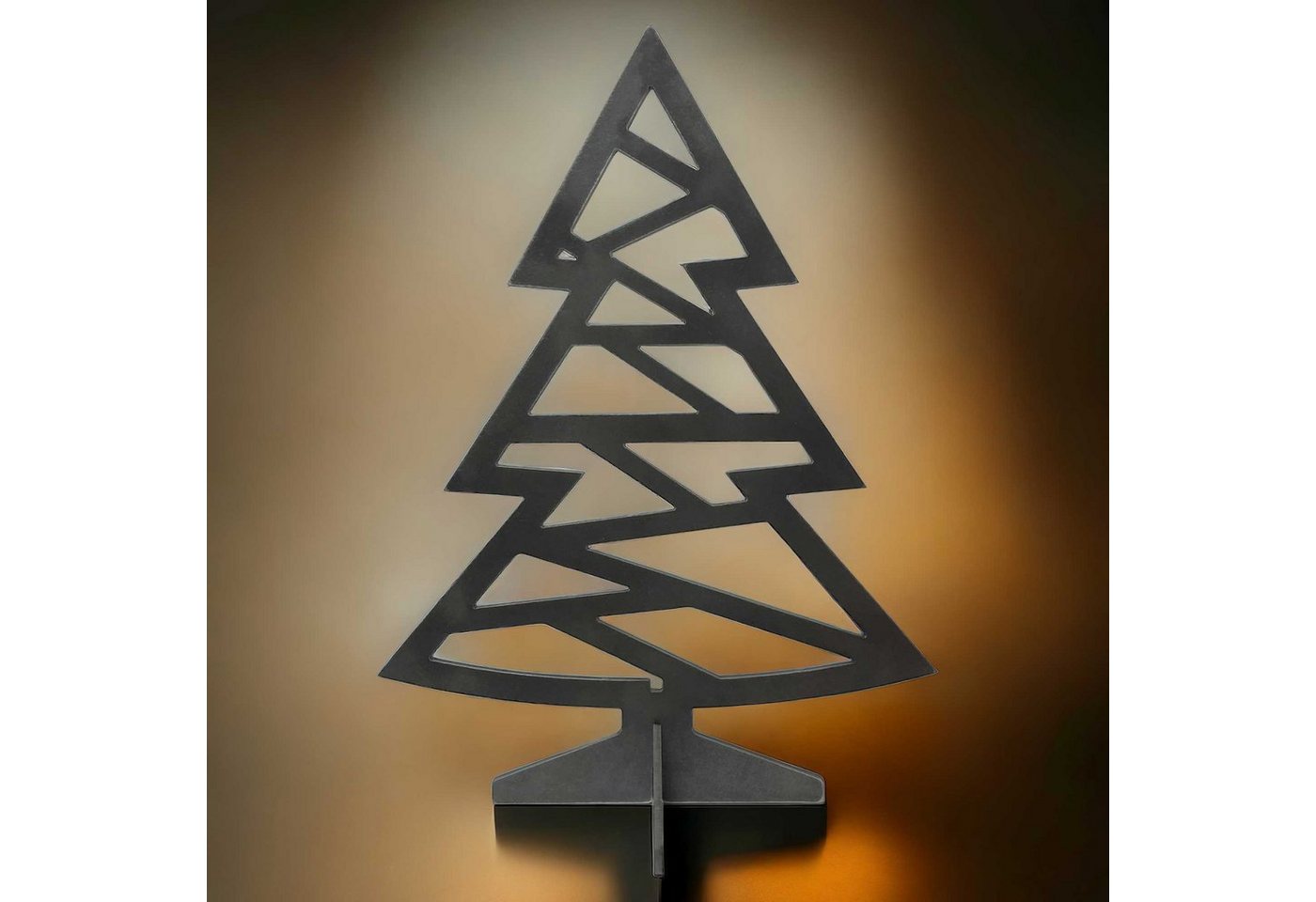 Creativ Metall Künstlicher Weihnachtsbaum, für Innen und Außen Stahl 4mm Außen 30x40cm Industrielook von Creativ Metall