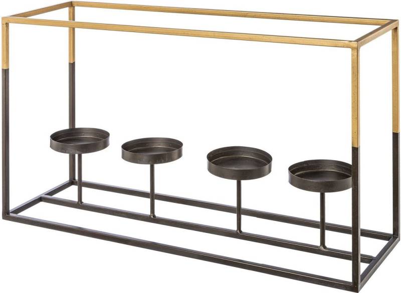 Creativ deco Adventsleuchter Weihnachtsdeko, mit Glas, für Stumpenkerzen, BxTxH: 65x20x35 cm von Creativ deco