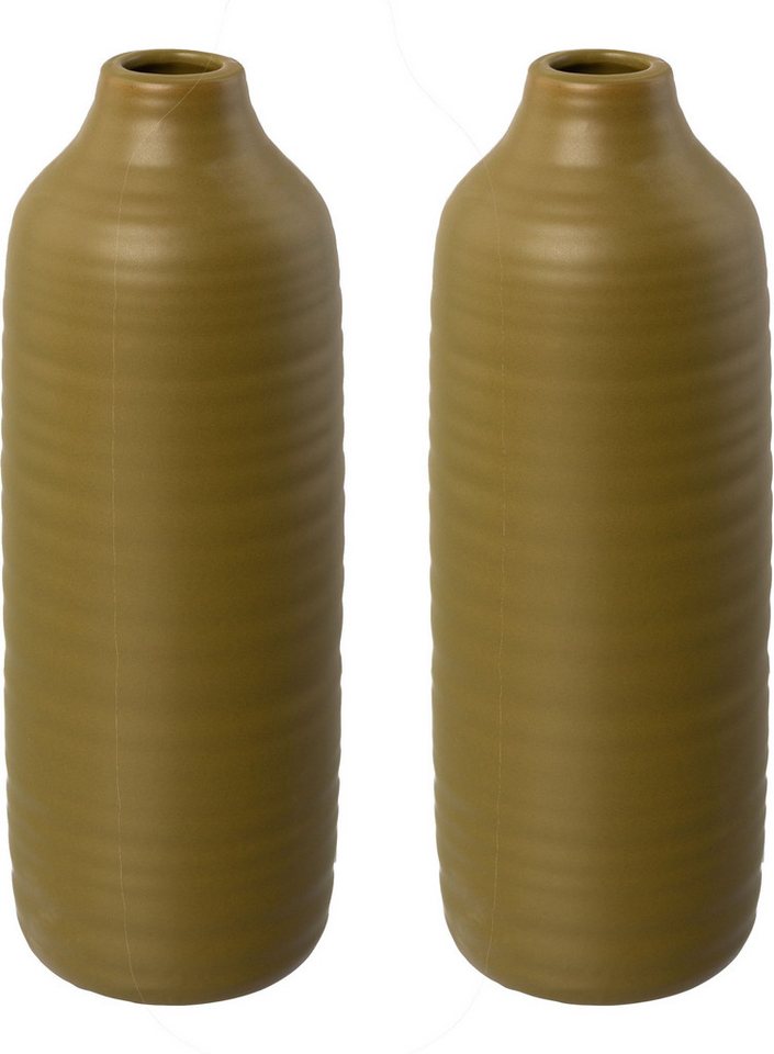 Creativ deco Dekovase (Set, 2 St), besondere Oberflächenstruktur von Creativ deco