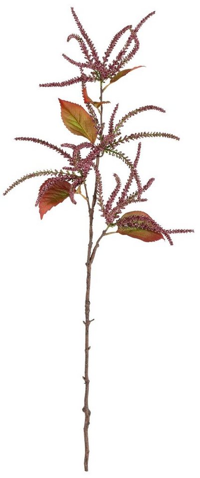 Winterliche Kunstpflanze Weihnachtsdeko Amaranthus, Creativ deco, Höhe 86 cm, Zweig mit Erika von Creativ deco