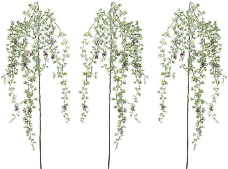 Winterliche Kunstpflanze Weihnachtsdeko Zeder, Creativ deco, Höhe 132 cm, Hängezweig im 3er Set, in geeister Optik Winterliche Kunstpflanze Weihnachtsdeko Zeder, Creativ deco, Höhe 132 cm, Hängezweig im 3er Set, in geeister Optik von Creativ deco