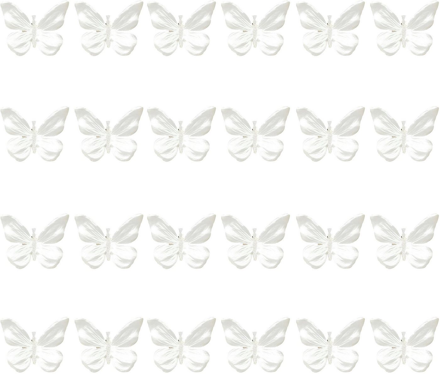 Creativ green Dekoobjekt Schmetterlinge mit Clip (24 St), im 24er Set von Creativ green