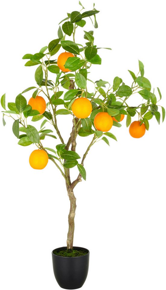 Kunstbaum Orange, Creativ green, Höhe 90 cm, mit detailgetreuer Gestaltung von Creativ green