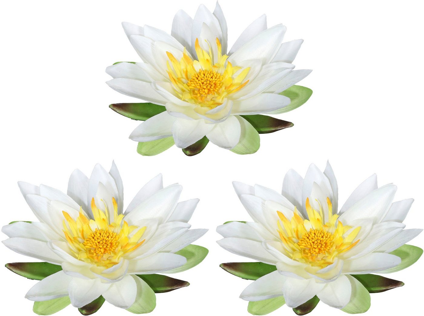 Kunstblume Lotusblüte, Creativ green, Höhe 5 cm, im 3er Set von Creativ green
