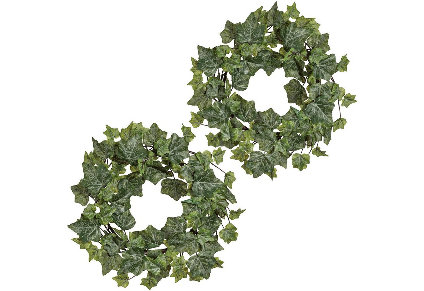 Kunstkranz Efeukranz mit englischem Blatt Efeu, Creativ green, Höhe 5 cm, 2er Set von Creativ green