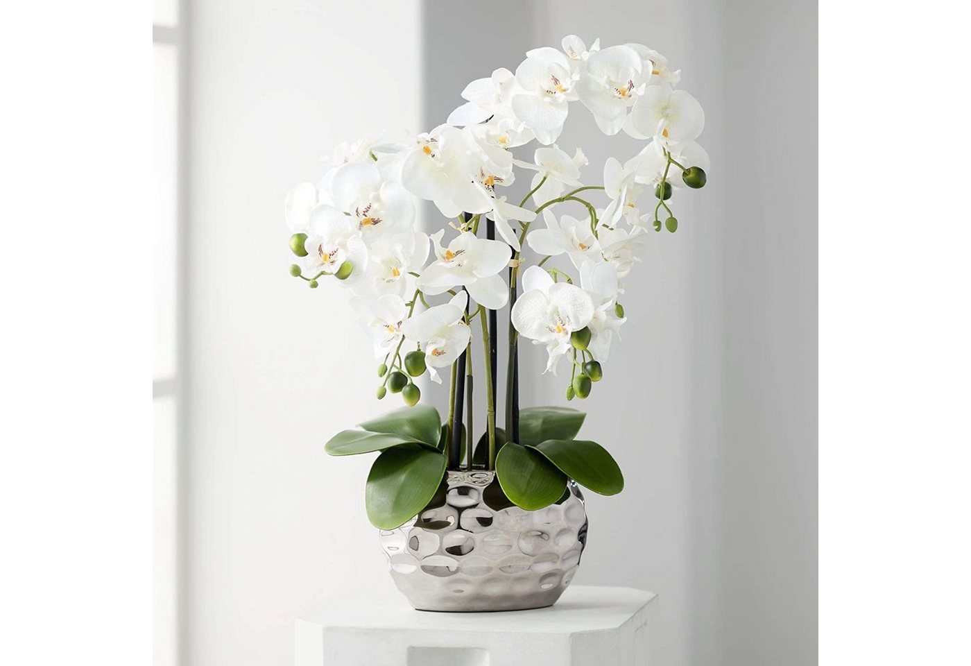 Kunstorchidee Kunstpflanze Orchidee Orchidee, Creativ green, Höhe 55.00 cm, im Keramiktopf von Creativ green