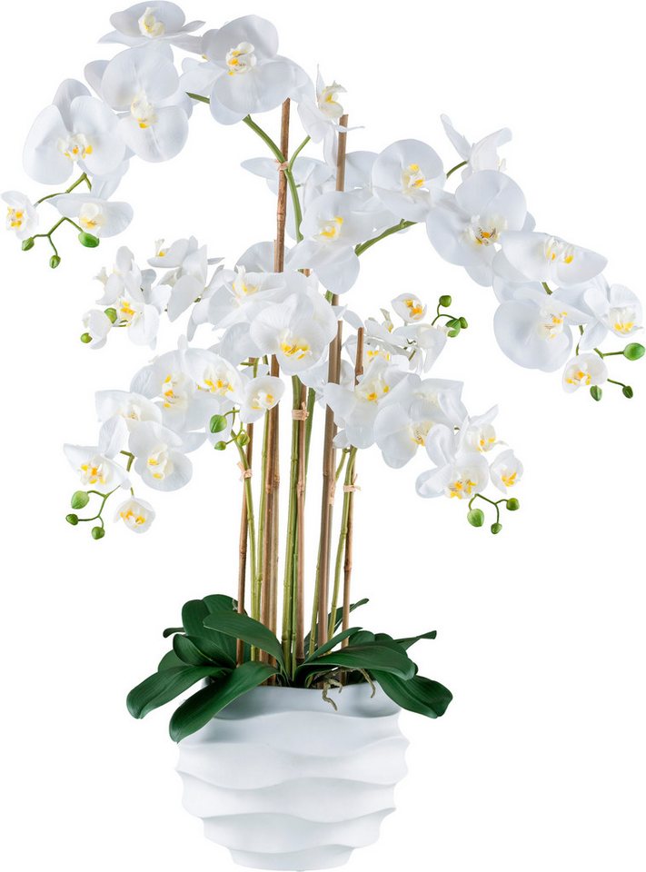 Kunstorchidee Orchidee Phalaenopsis, Creativ green, Höhe 90 cm, im Design-Topf von Creativ green