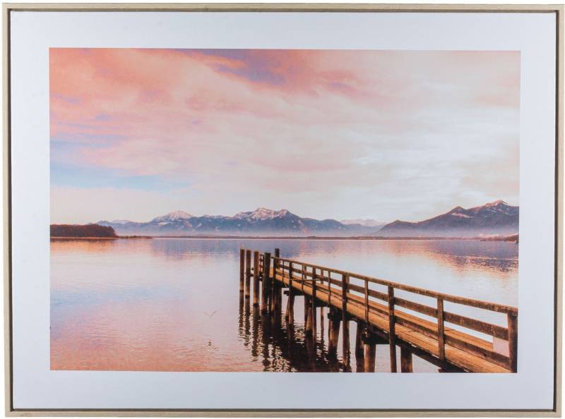 Creativ home Bild mit Rahmen Steg, (1 St), mit besonderer Lichtstimmung von Creativ home
