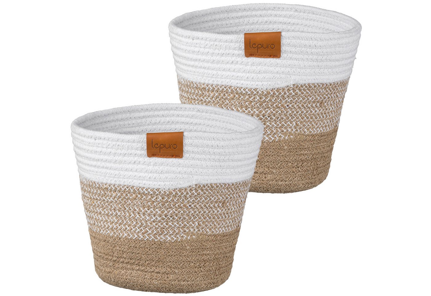 Creativ home Übertopf Übertopf (2 St), mit elegantem Streifen-Design von Creativ home