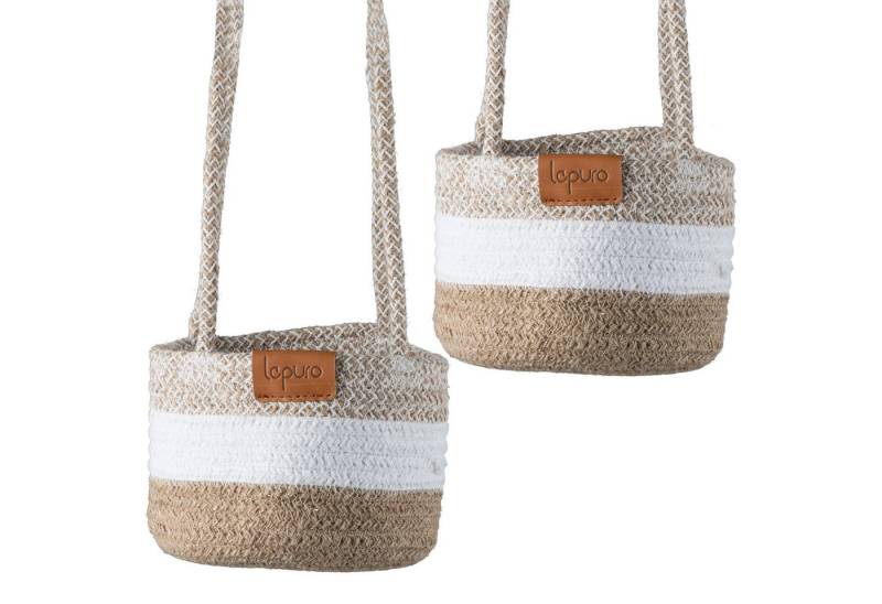 Creativ home Übertopf Übertopf hängend (2 St), mit elegantem Streifen-Design von Creativ home