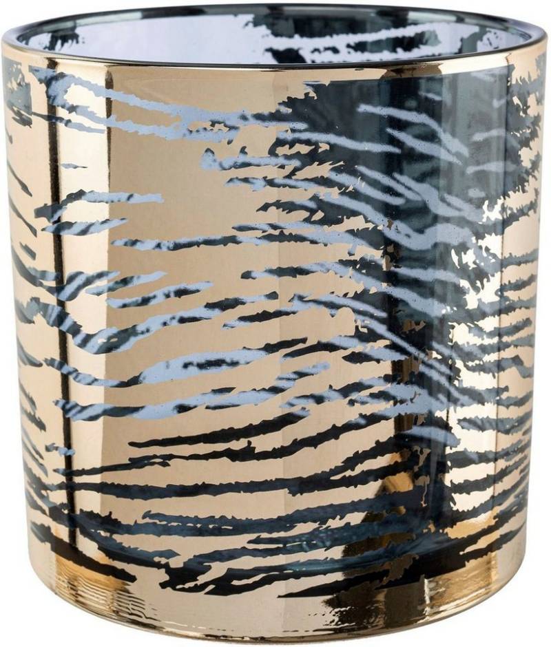 Creativ home Windlicht Kerzenhalter LEOPARD (1 St), Teelichthalter aus Glas, Höhe ca. 15 cm von Creativ home