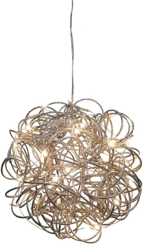 Creativ light Dekoobjekt Hänge-Drahtkugel (1 St), mit 25 LED von Creativ light