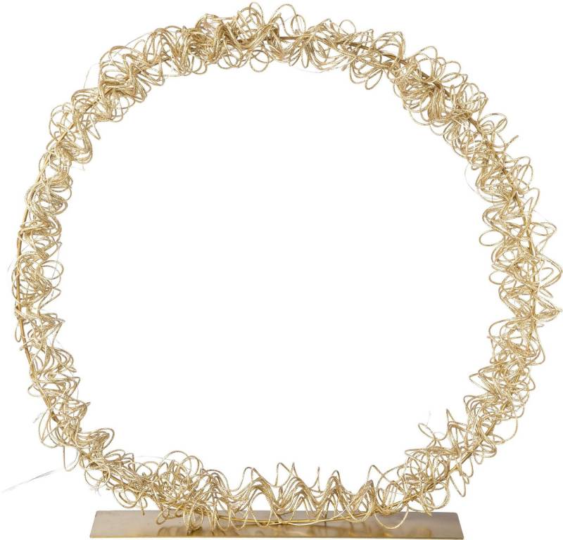 Creativ light Dekoobjekt Metalldraht-Ring (1 St), mit 35 LED's, Ø 45 cm, mit Timerfunktion von Creativ light
