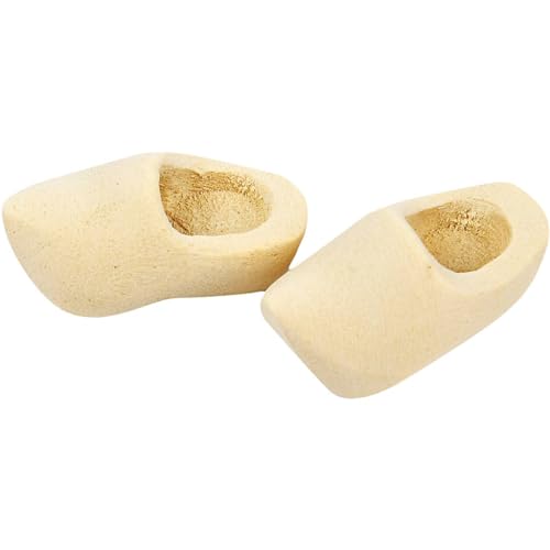 Creativ 100263 niederländische Holz-Clogs, Größe L: 30 mm, 2 Paar. von Creativ