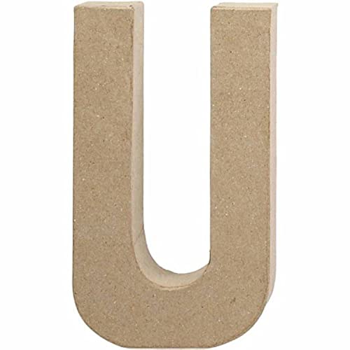 Creativ Pappmaché-Zahl, 20 cm, 1 Stück, beige, 1 von Creativ