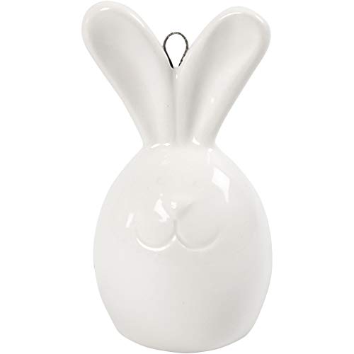 Hase,Weiß,H:6,7cm,D:3,6cm,12Stck./1Box Hase,Weiß,H:6,7cm,D:3,6cm,12Stck./1Box von Creativ