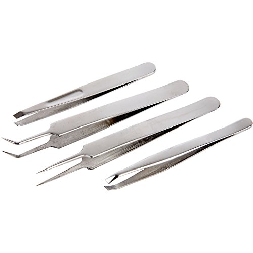 Pinzetten-Set, L: 9-12 cm, 4 Stück Pinzetten-Set, L: 9-12 cm, 4 Stück von Creativ