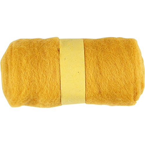 Strickwolle, gelb, 100 g von Creativ