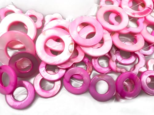 Creative-Beads 10 Perlmuttstränge, ca. 120 Elemente. Blumen, Kreise, Rechtecke etc. versch. Größen rosa-pink Creative-Beads 10 Perlmuttstränge, ca. 120 Elemente. Blumen, Kreise, Rechtecke etc. versch. Größen rosa-pink von Creative-Beads