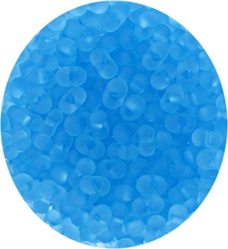 Creative-Beads Farfalle Creative-Beads Rocailles ca 2x4mm ca 50gr Beutel hellblau matt, von Creative-Beads