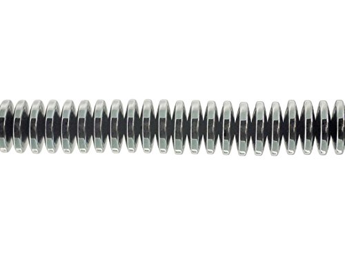 Creative-Beads Perlen Hämatit Linse 8x3mm, Strang ca. 120St., zum selber machen von Schmuck, Deko und basteln von Creative-Beads