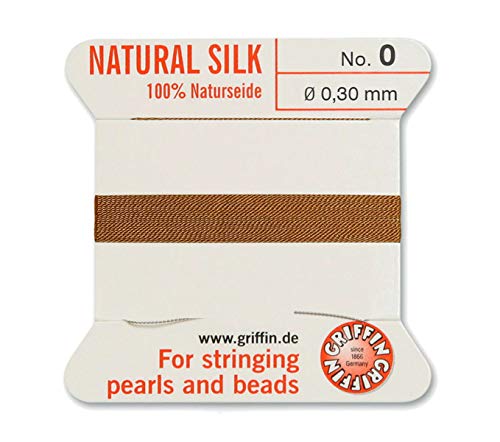 Creative-Beads Perlenfaden, Schnur, Perlseide zum auffädeln 2m lang mit flexiblem Drahtende als Fädelnadel Stärke 0,30mm braun Creative-Beads Perlenfaden, Schnur, Perlseide zum auffädeln 2m lang mit flexiblem Drahtende als Fädelnadel Stärke 0,30mm braun von Creative-Beads