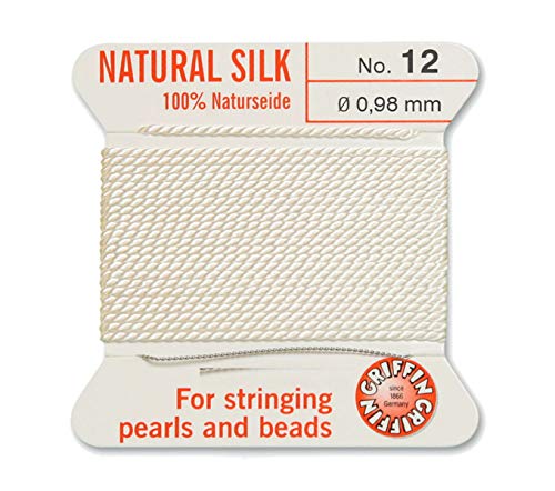 Creative-Beads Perlenfaden, Schnur, Perlseide zum auffädeln 2m lang mit flexiblem Drahtende als Fädelnadel Stärke 0,95mm weiß Creative-Beads Perlenfaden, Schnur, Perlseide zum auffädeln 2m lang mit flexiblem Drahtende als Fädelnadel Stärke 0,95mm weiß von Creative-Beads