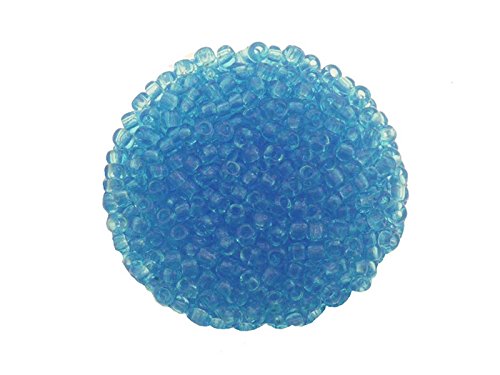 Rocailles 2.6mm transparent 17 gr. Dose mittel blau Rocailles 2.6mm transparent 17 gr. Dose mittel blau von Creative-Beads