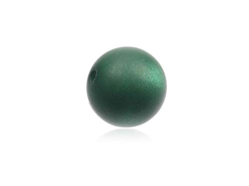 creative-beads Polarisperle 14mm matt, 10Stück forest von Creative-Beads