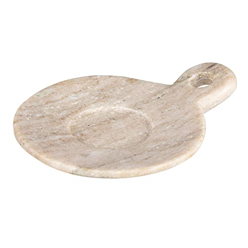 Creative Co-Op Handgeschnitzter Marmorgriff, Beige, 10,2 cm von Creative Co-op