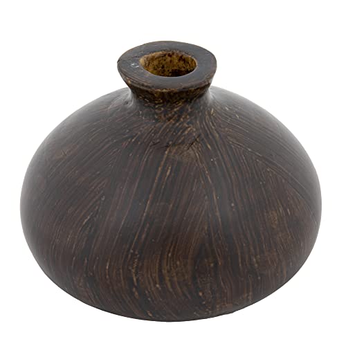 Creative Co-Op Dekorative Vase aus Paulownia-Holz, Espresso-Finish, Dunkelbraun Creative Co-Op Dekorative Vase aus Paulownia-Holz, Espresso-Finish, Dunkelbraun von Creative Co-op