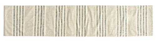 Creative Co-op Grey Striped Cotton Woven Table Runner Unterhaltsame Textilien 100% Baumwolle, grau, 72 inches x 14 inches von Creative Co-op