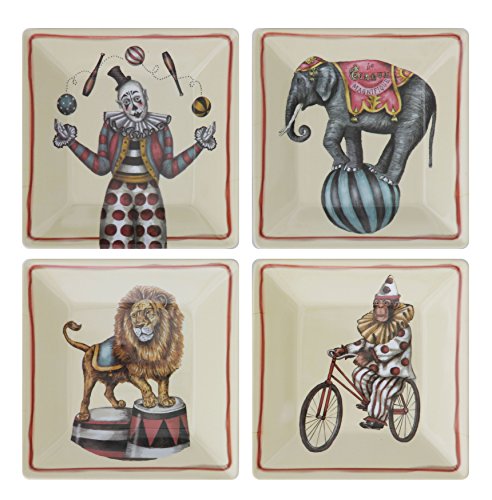 Creative Co-op Zirkus-Teller, Set mit 4 Stilen Creative Co-op Zirkus-Teller, Set mit 4 Stilen von Creative Co-op