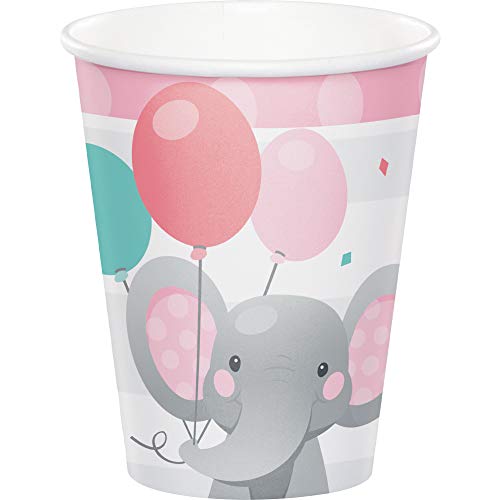 Creative Converting Becher mit Elefantenmädchen, 8 Stück von Creative Converting