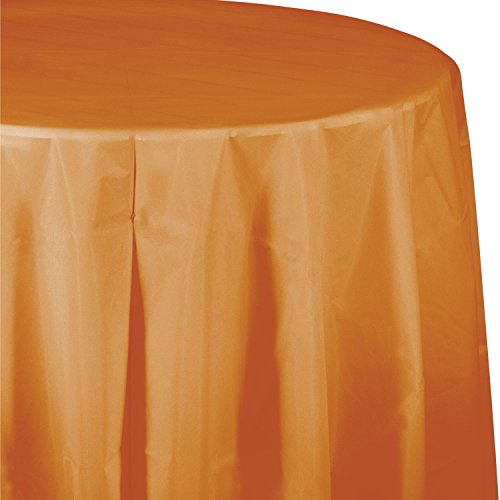 Creative Converting 323379 Touch der Farbe octy-Round Kunststoff Tisch, 208,3 cm Pumpkin Spice von Creative Converting