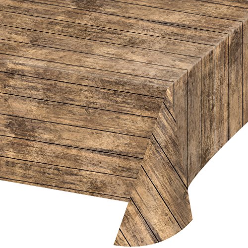 Creative Converting 329655 Tischdecke PL 137 x 274 cm, Aop-Braun Holz, 137 x 108 cm, mehrfarbig Creative Converting 329655 Tischdecke PL 137 x 274 cm, Aop-Braun Holz, 137 x 108 cm, mehrfarbig von Creative Converting