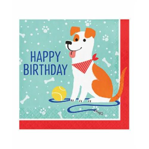 Creative Converting 336047 Dog Party Servietten, Papier, Mehrfarbig von Creative Converting