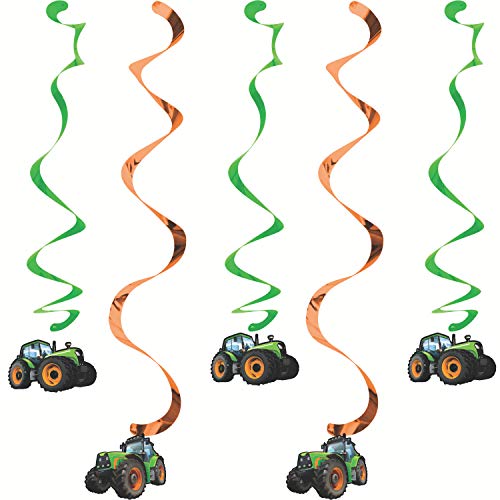 Creative Converting 5 Count Tractor Time Hanging Decorations, Multicolor von Creative Converting