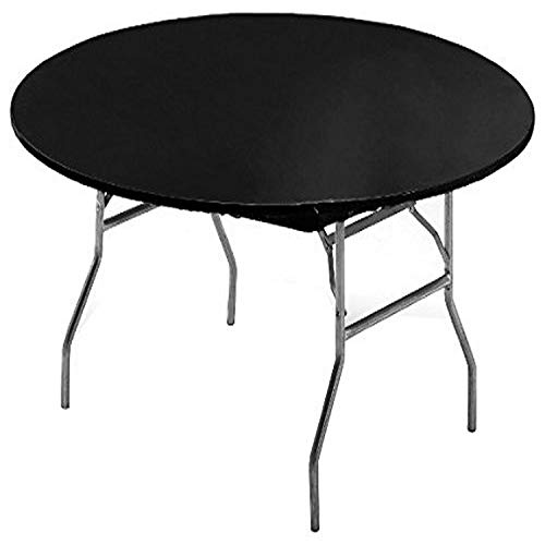 Creative Converting 703000 Stay-Put ESS rund Kunststoff Tisch Abdeckung, 152,4 cm schwarz von Creative Converting
