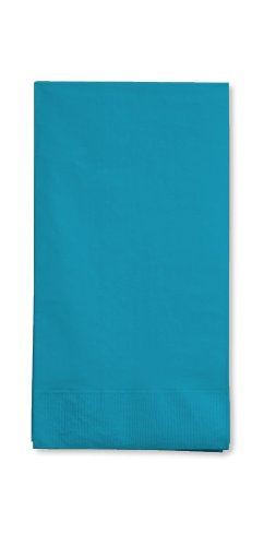 Creative Converting 953131 GUEST TOWEL, 3 PLY Gästehandtuch, 3-lagig, Papier, türkis von Creative Converting