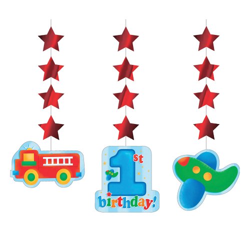 Creative Converting Fun at One Happy First Birthday Boy zum Aufhängen Dekoration von Creative Converting